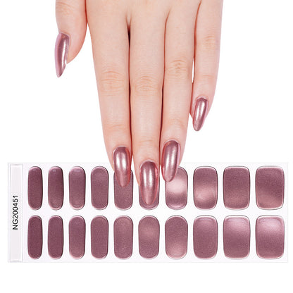 Rose Chrome – Manicura Gel Metalizada